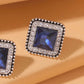 Rhinestone Decor Geometric Stud Earrings - HDJ 201