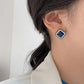 Rhinestone Decor Geometric Stud Earrings - HDJ 201