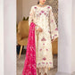 Nafasat By Emaan Adeel Embroidered Organza Suits Unstitched 3 Piece NF-207 - Luxury Collection