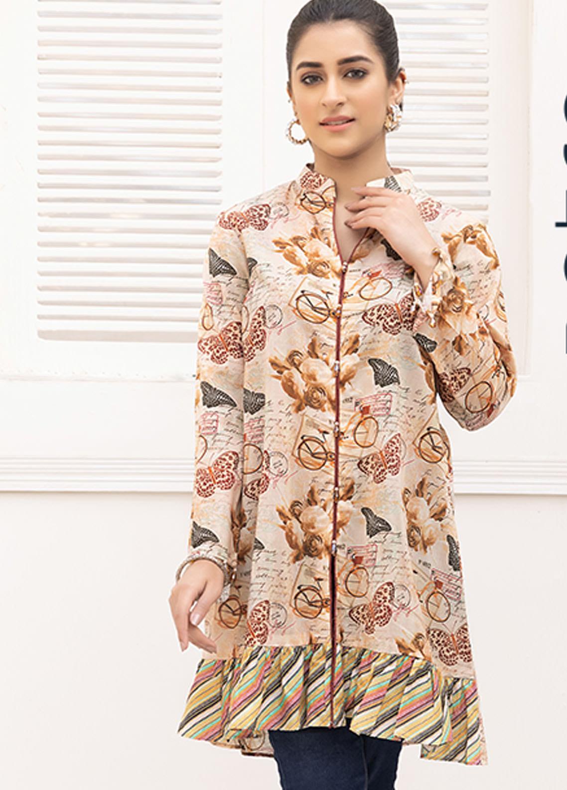 Retro by Adan's Libas Printed Lawn Stitched Kurtis ALRT D-20