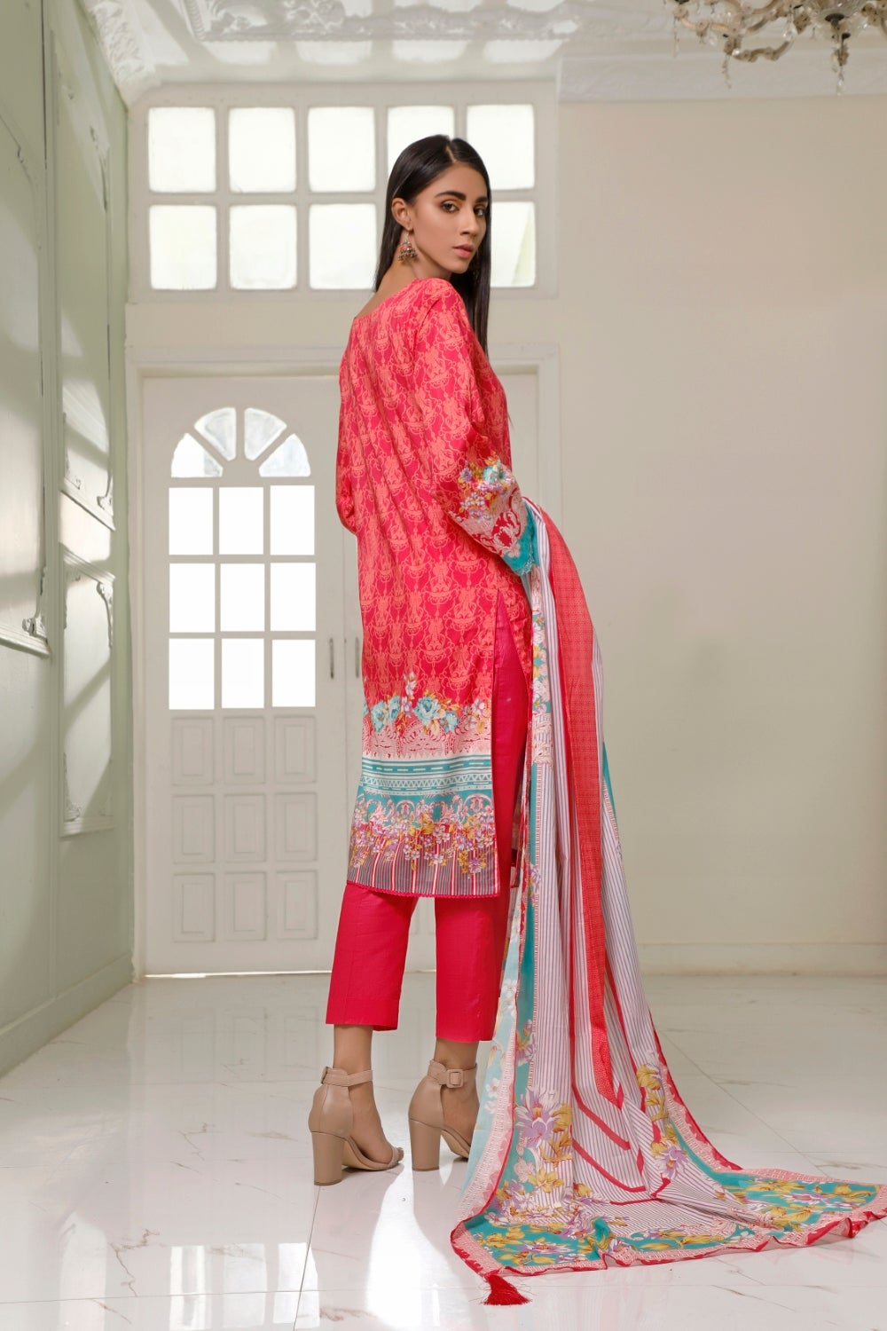 Ittehad Crystal Printed Lawn Unstitched 3 Piece Suit - LF-CL-21113A-Summer Collection