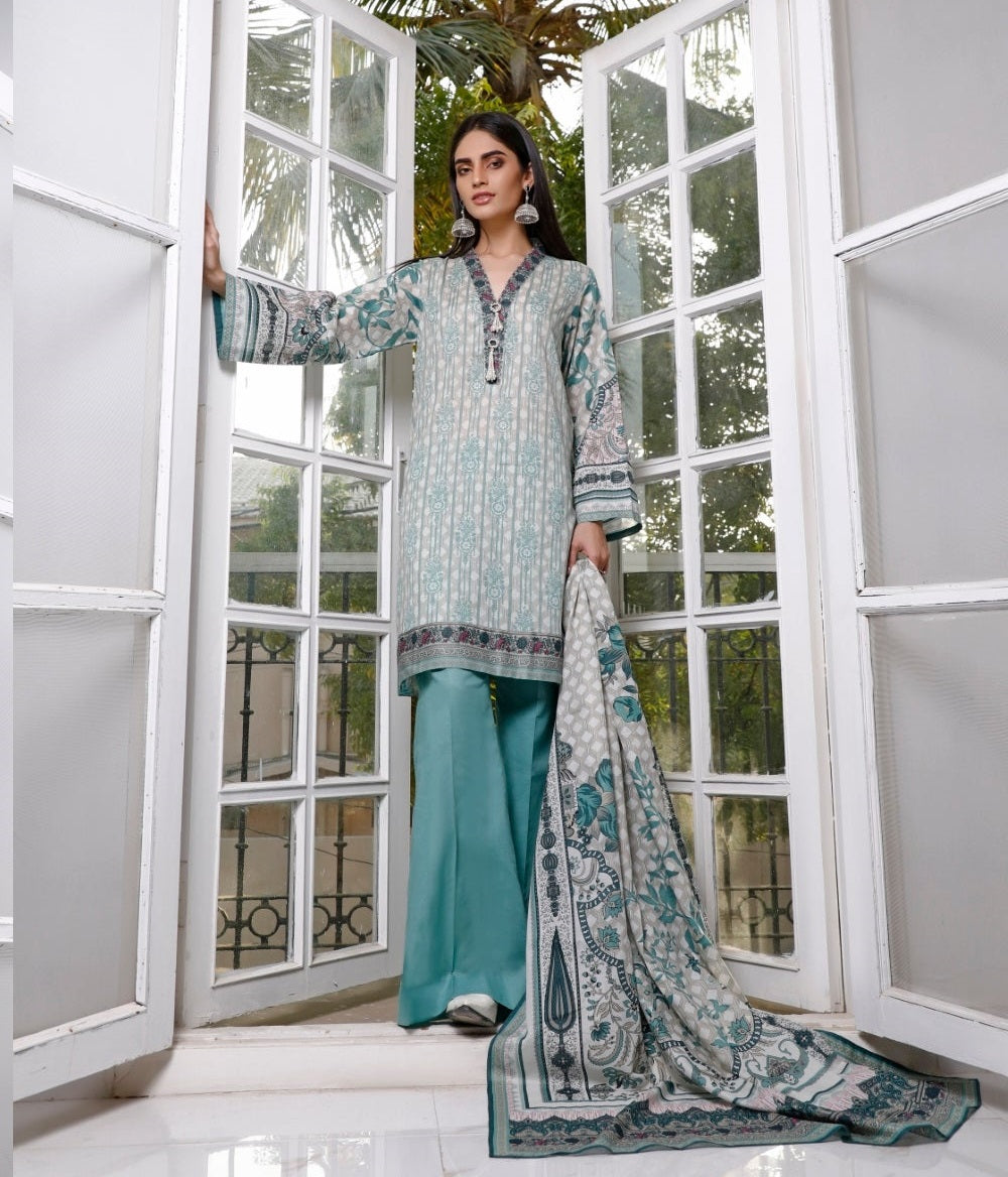 Ittehad Crystal Printed Lawn Unstitched 3 Piece Suit - LF-CL-21121-B-Summer Collection