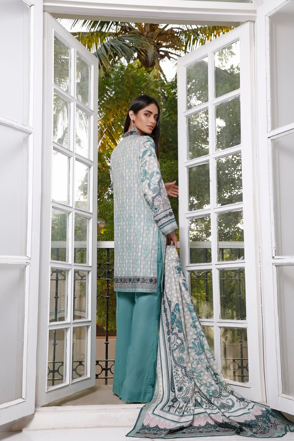 Ittehad Crystal Printed Lawn Unstitched 3 Piece Suit - LF-CL-21121-B-Summer Collection