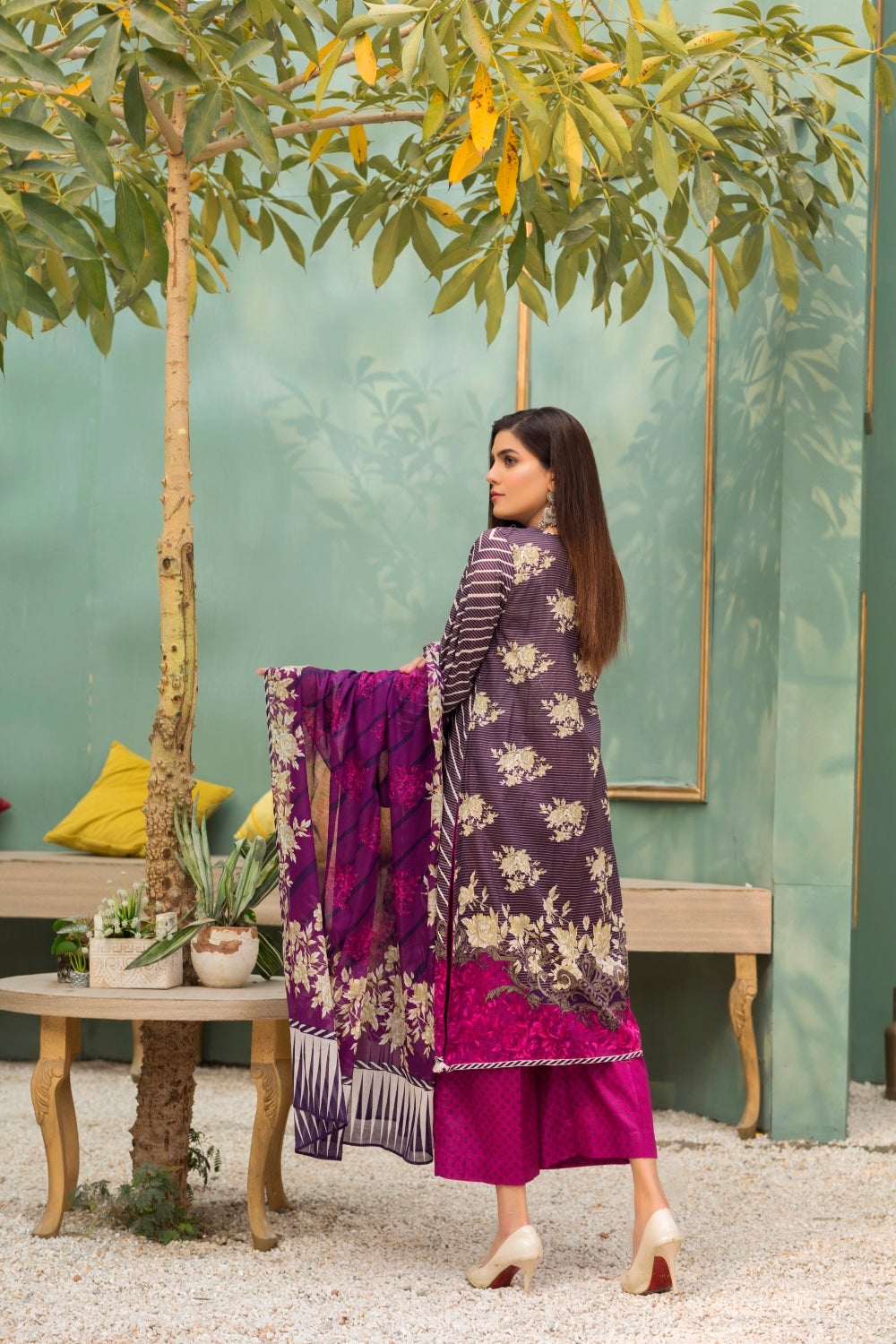 Ittehad Crystal Printed Lawn Unstitched 3 Piece Suit - LF-CL-21134A - Summer Collection