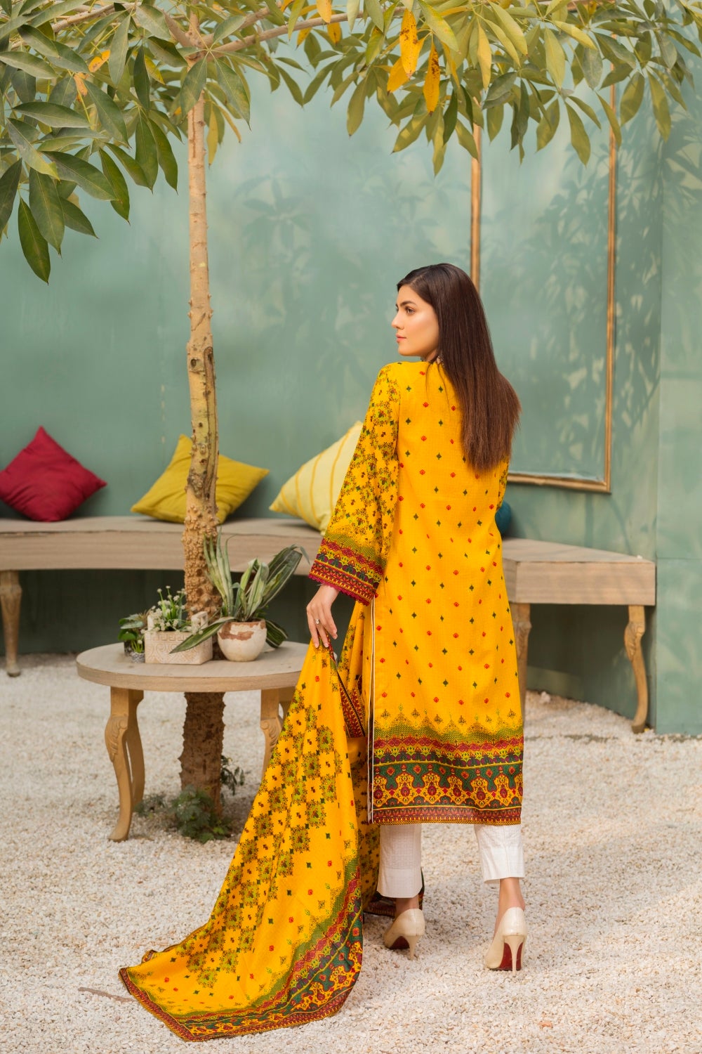 Ittehad Crystal Printed Lawn Unstitched 3 Piece Suit - LF-CL-21140A - Summer Collection