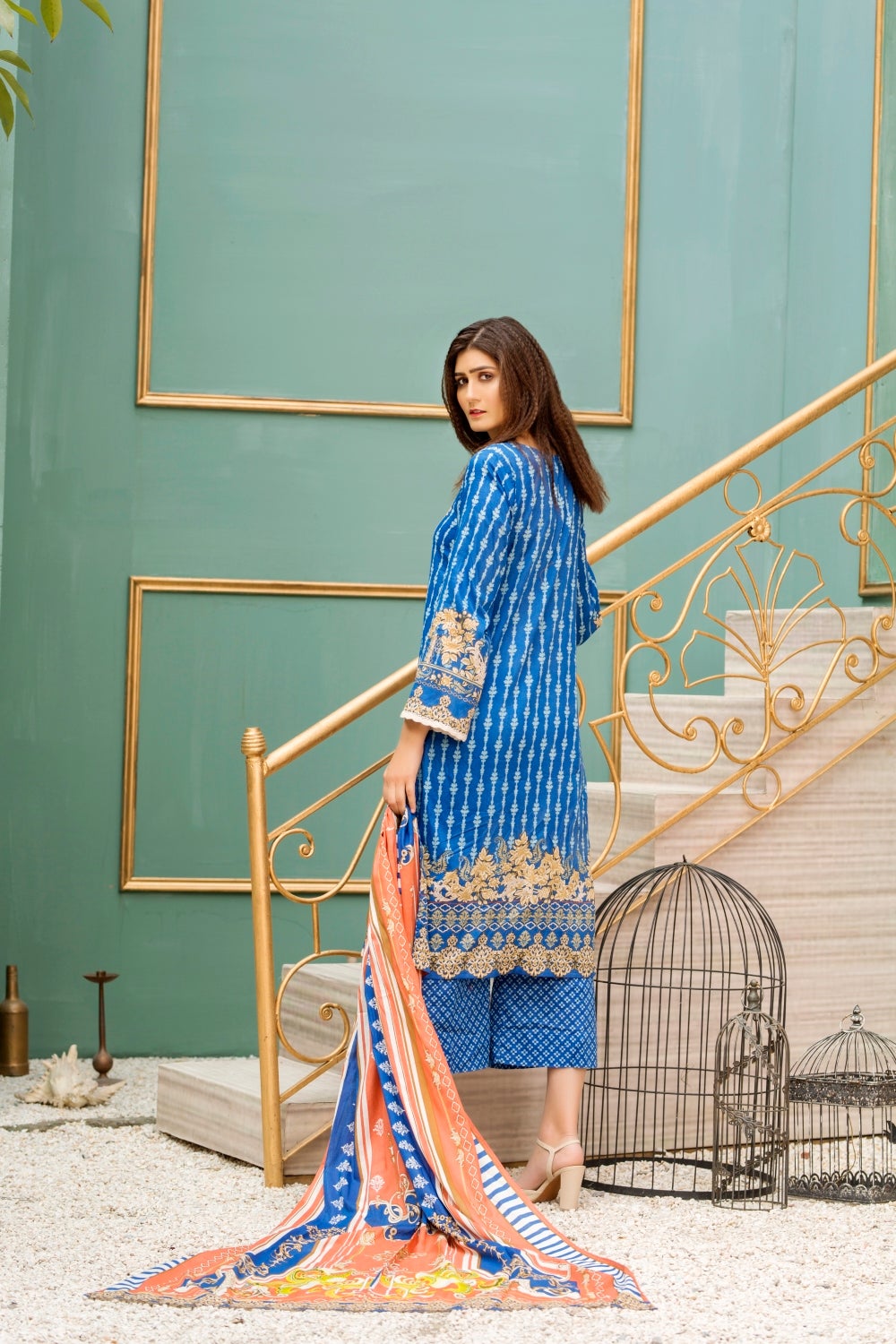 Ittehad Crystal Printed Lawn Unstitched 3 Piece Suit - LF-CL-21145B - Summer Collection