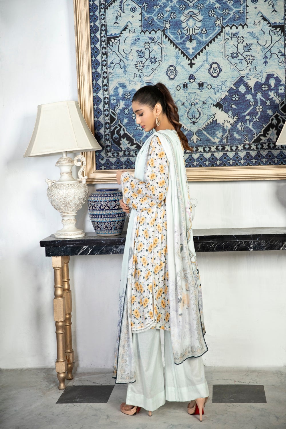 Ittehad Crystal Printed Lawn Unstitched 3 Piece Suit - LF-CL-21159A - Summer Collection