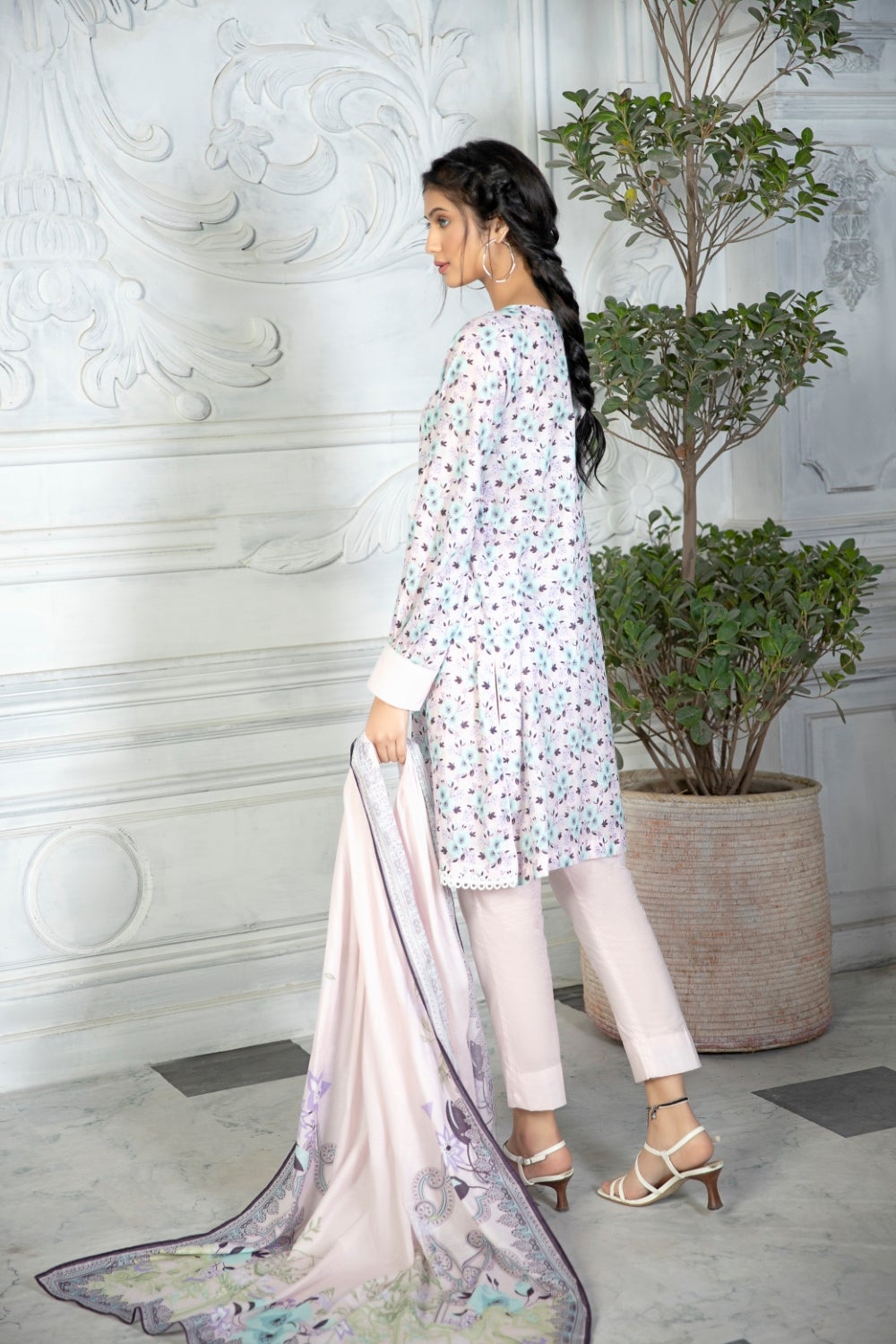 Ittehad Crystal Printed Lawn Unstitched 3 Piece Suit - LF-CL-21159B - Summer Collection