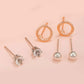 6pairs Fish Tail & Starfish Stud Earrings - HDJ 213