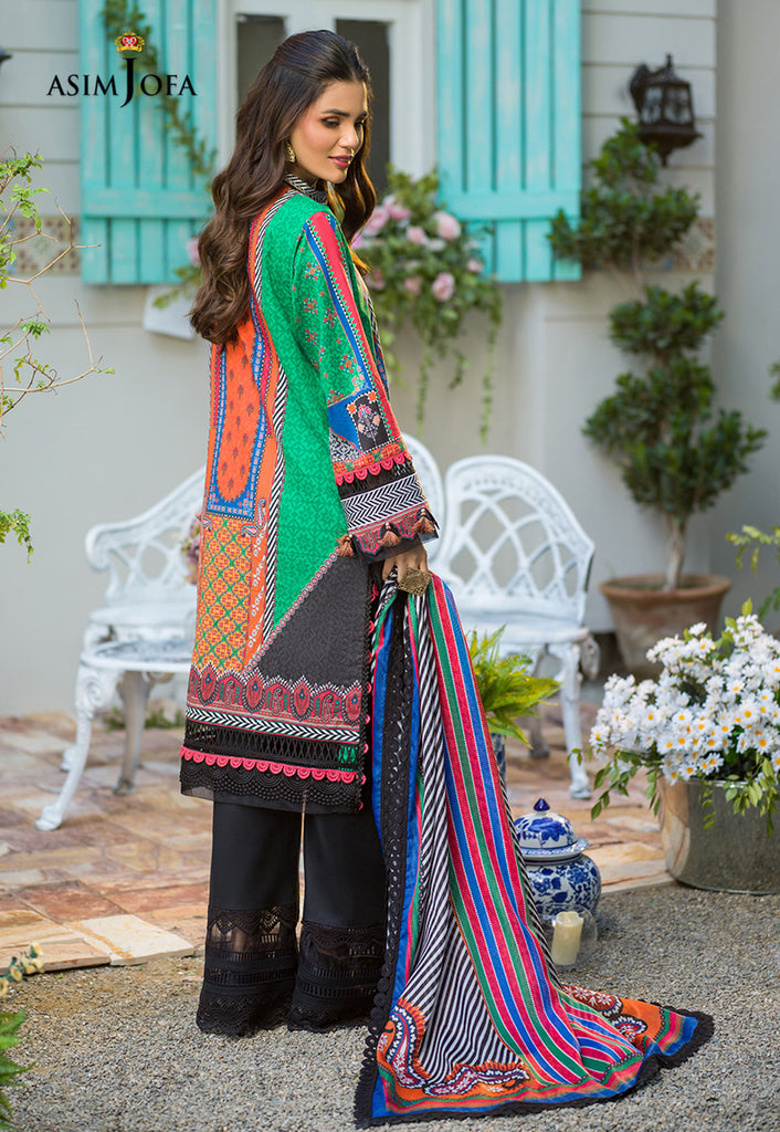Rania By Asim Jofa Embroidered Lawn Suits Unstitched 2 Piece AJPR-21
