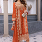 Ensembles By Azure Embroidered Chiffon Suits Unstitched 3 Piece AZ-21-Rustic Bloom - Festive Collection
