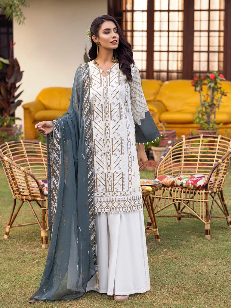 Shades of Festive by Salitex Embroidered Lawn Suits Unstitched 3 Piece WK-01022UT