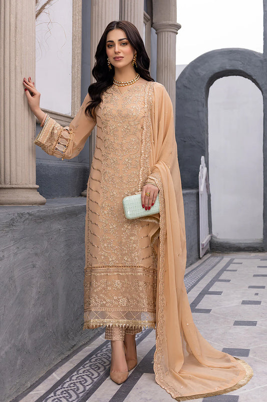 Ensembles By Azure Embroidered Chiffon Suits Unstitched 3 Piece AZ-22-Allure - Festive Collection