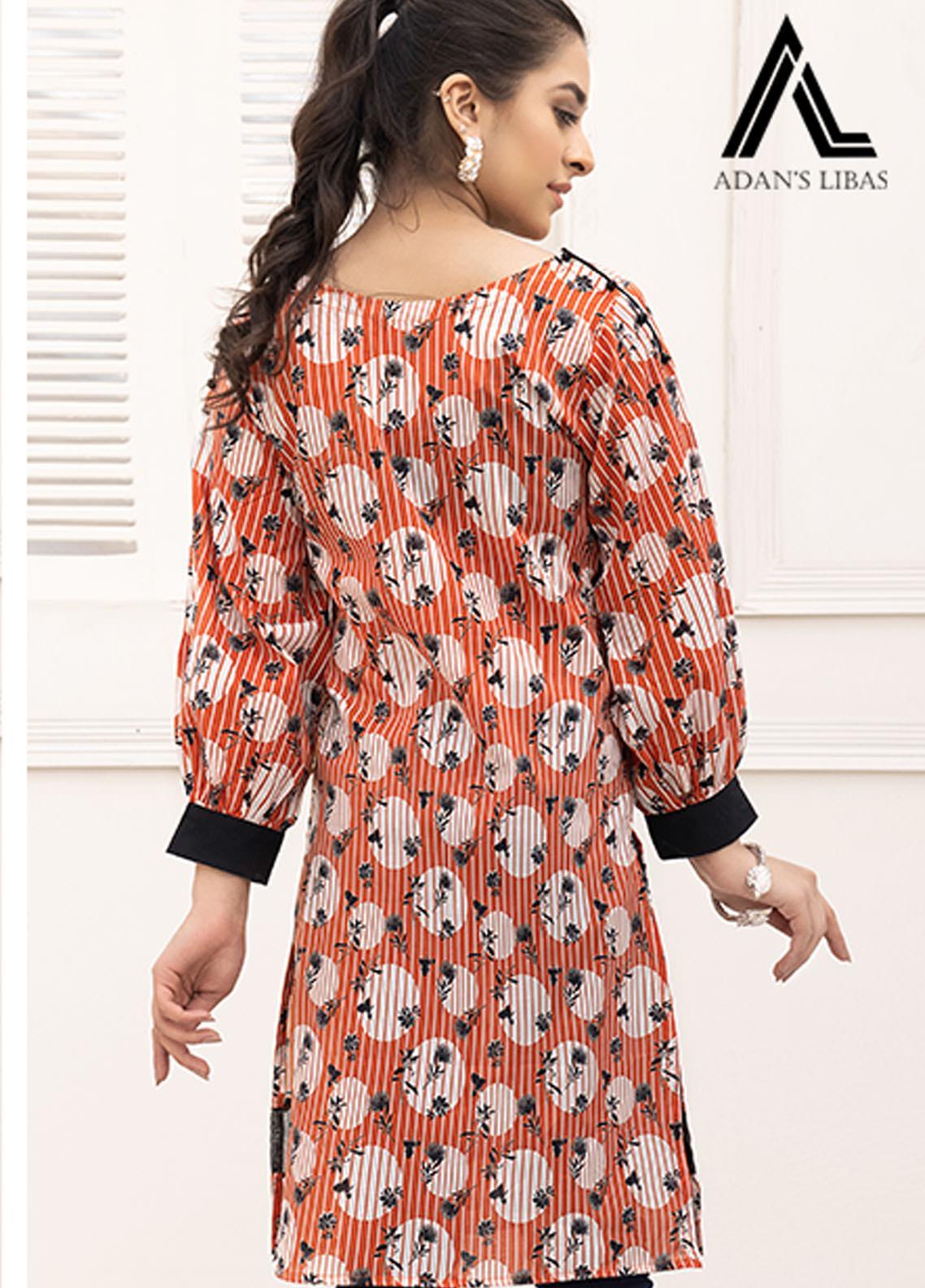 Retro by Adan's Libas Printed Lawn Stitched Kurtis ALRT D-23