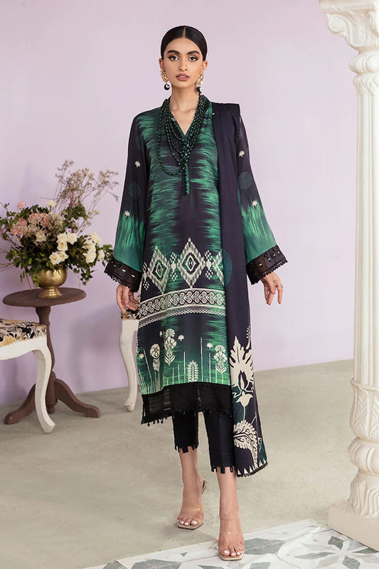Nureh Signature Prints Marina Suits Unstitched 3 Piece SP-26 - Fall Winter
