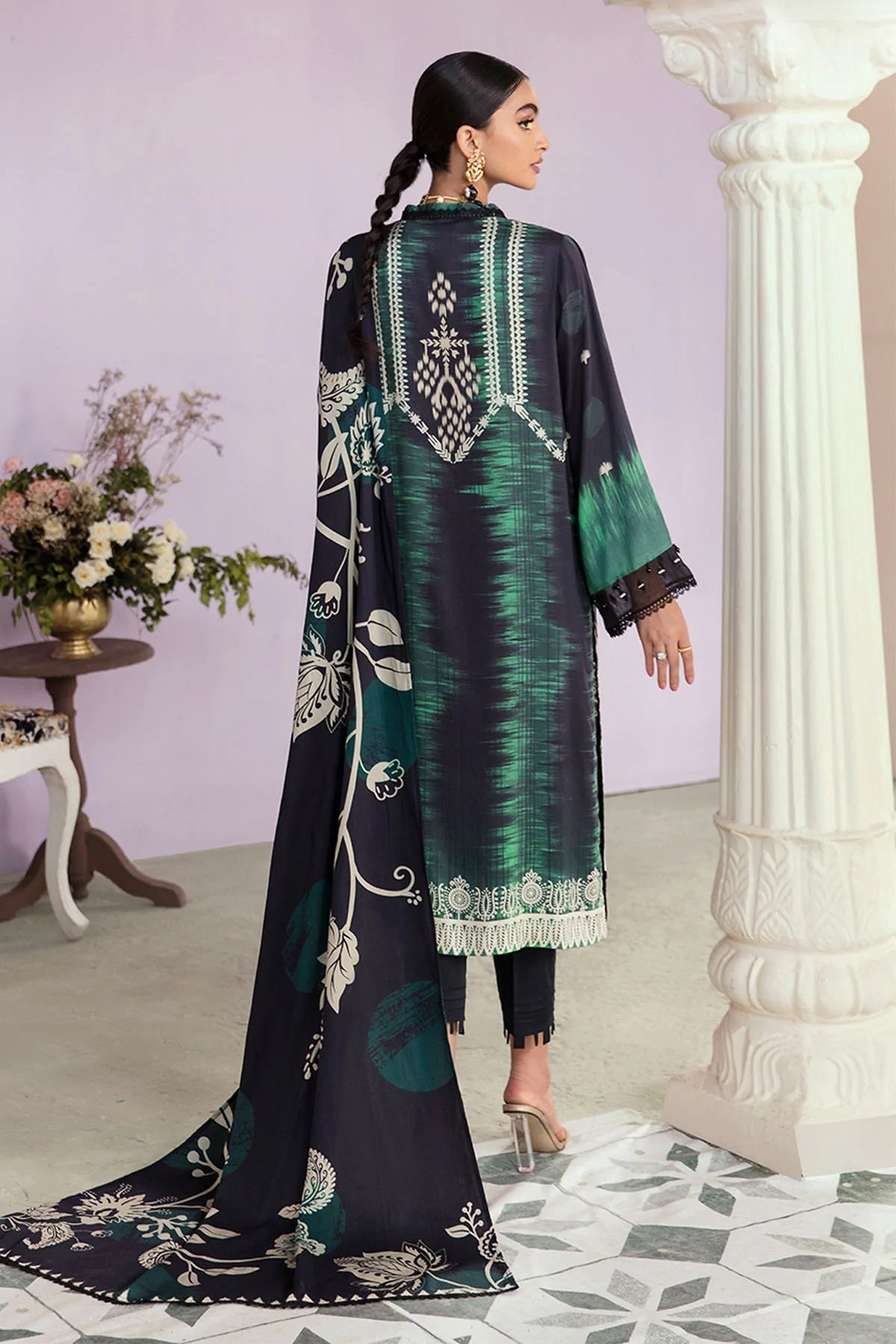 Nureh Signature Prints Marina Suits Unstitched 3 Piece SP-26 - Fall Winter