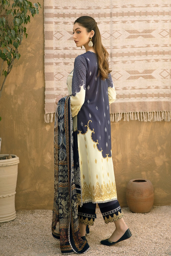 Aabyaan Embroidered Eid Lawn Unstitched 3 Piece Suit - AE 02 Kashish - Eid Collection