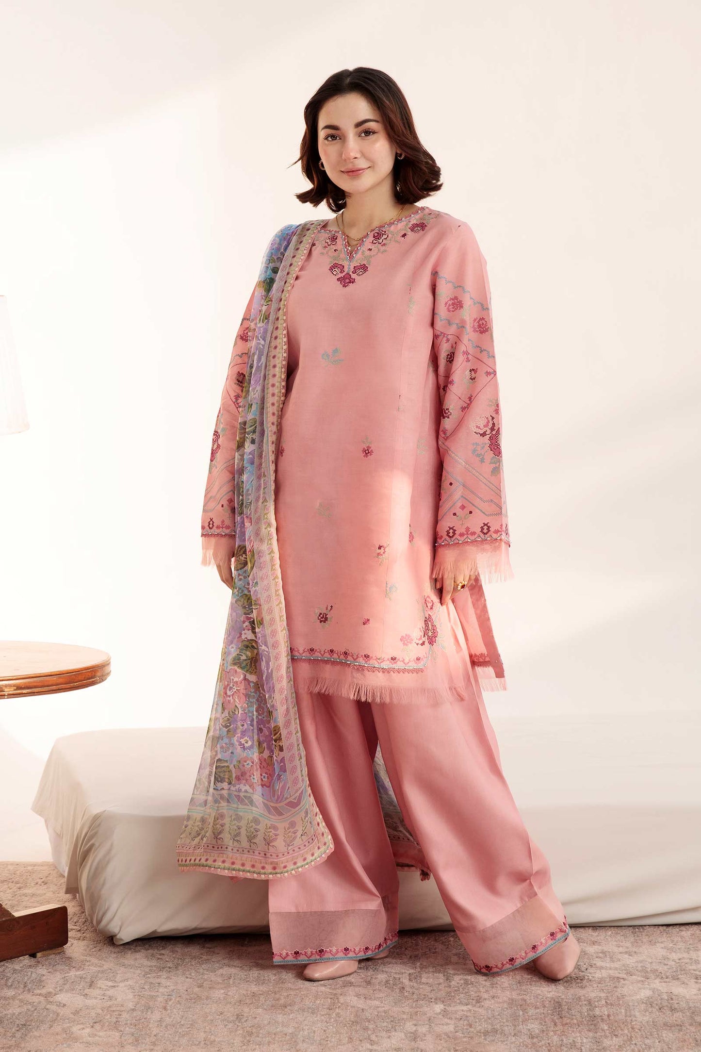 Coco by Zara Shahjahan Embroidered Lawn Suits Unstitched 3 Piece Z23-2a