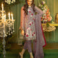 Noor e Ghazal by Fanoos Embroidered Chiffon Unstitched 3 Piece Suit - 02 Day Lilac