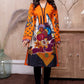 Adan Libas Printed Cambric Stitched Kurti - C1 02 Bush Lily