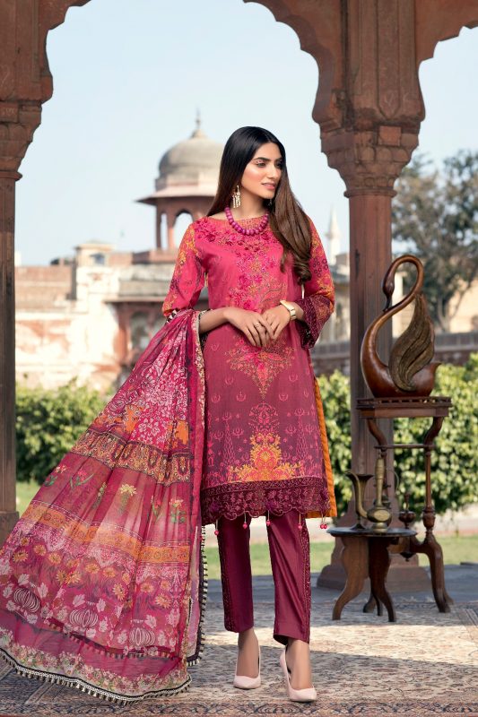 Azure Embroidered Lawn Unstitched 3 Piece Suit - 02 Rustic Galore