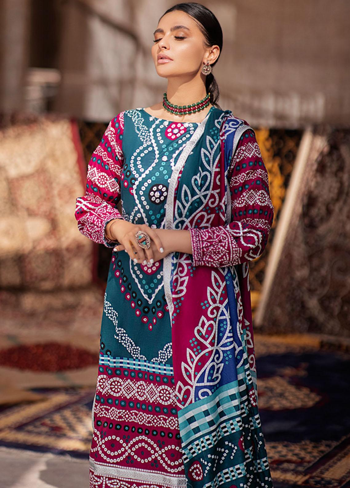 Monsoon by Al Zohaib Printed Lawn Suits Unstitched 3 Piece - 2A - Summer Collection