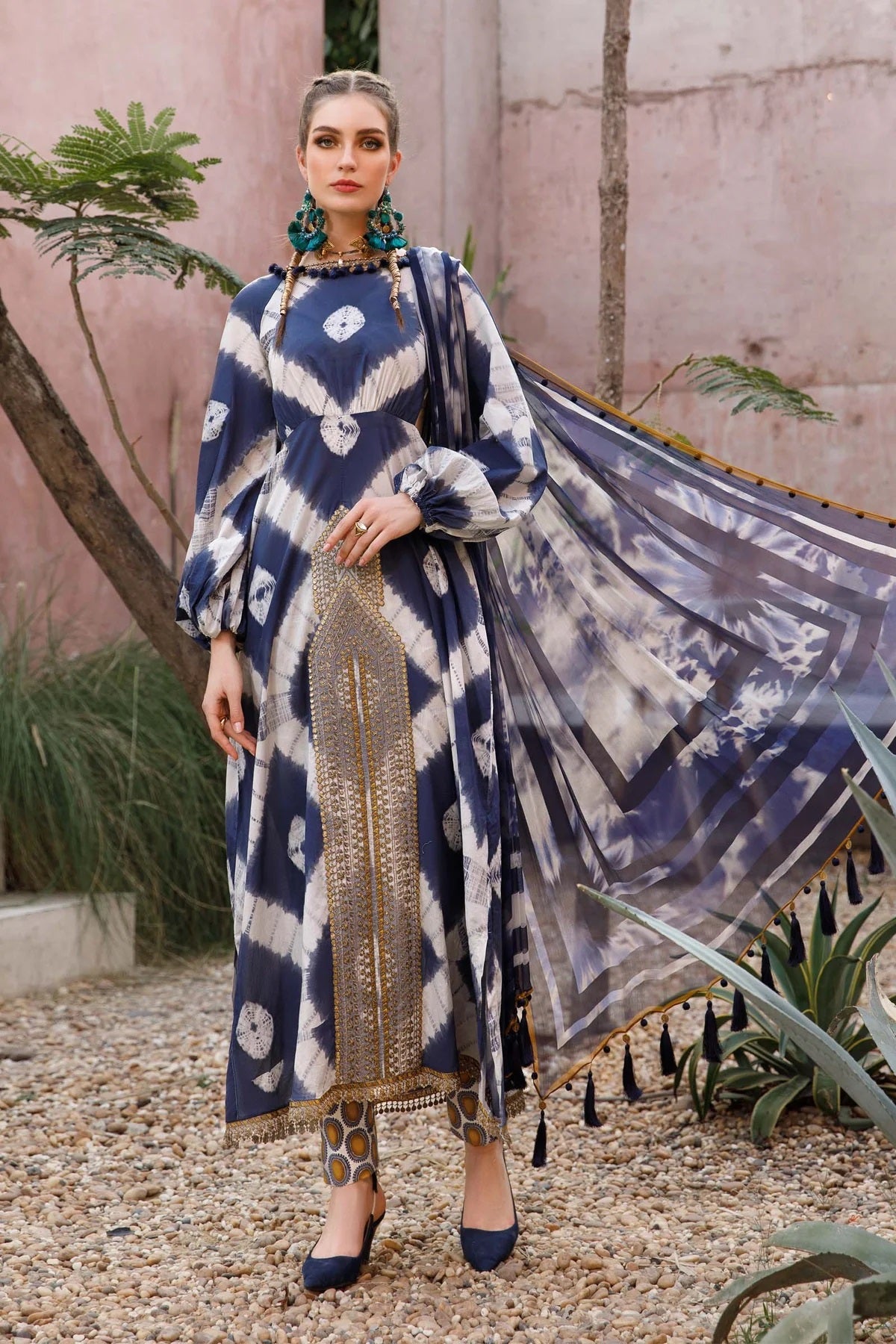 M.Prints By Maria B Embroidered Lawn Suits Unstitched 3 Piece MPT-1702-A