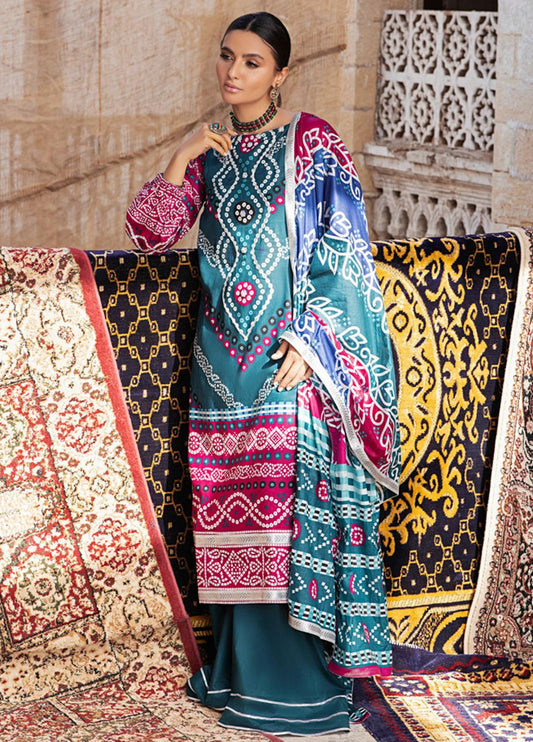 Monsoon by Al Zohaib Printed Lawn Suits Unstitched 3 Piece - 2A - Summer Collection