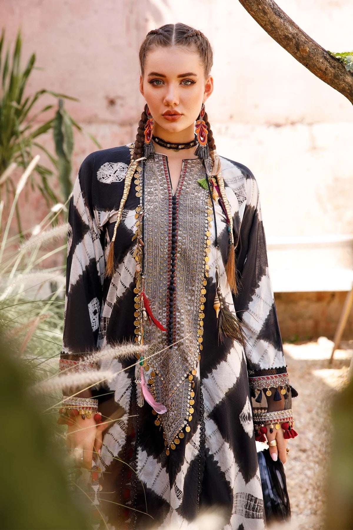 M.Prints By Maria B Embroidered Lawn Suits Unstitched 3 Piece MPT-1702-B