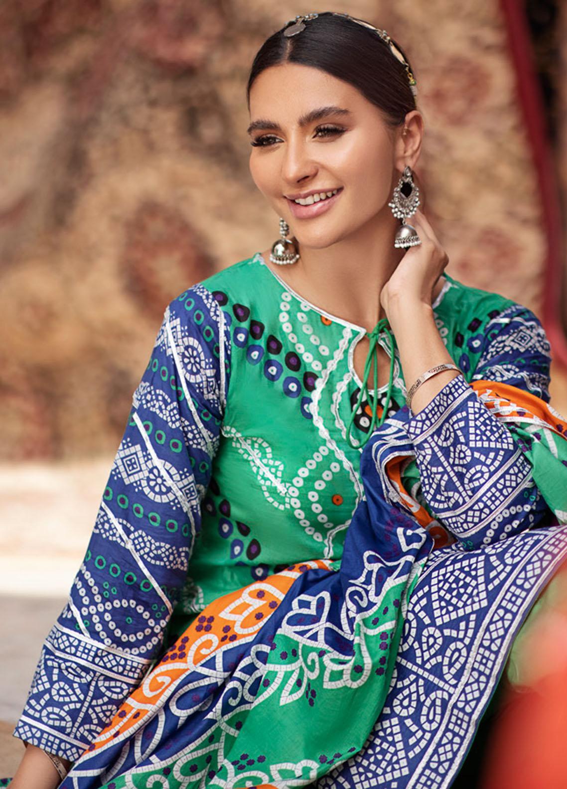Monsoon by Al Zohaib Printed Lawn Suits Unstitched 3 Piece - 2B - Summer Collection