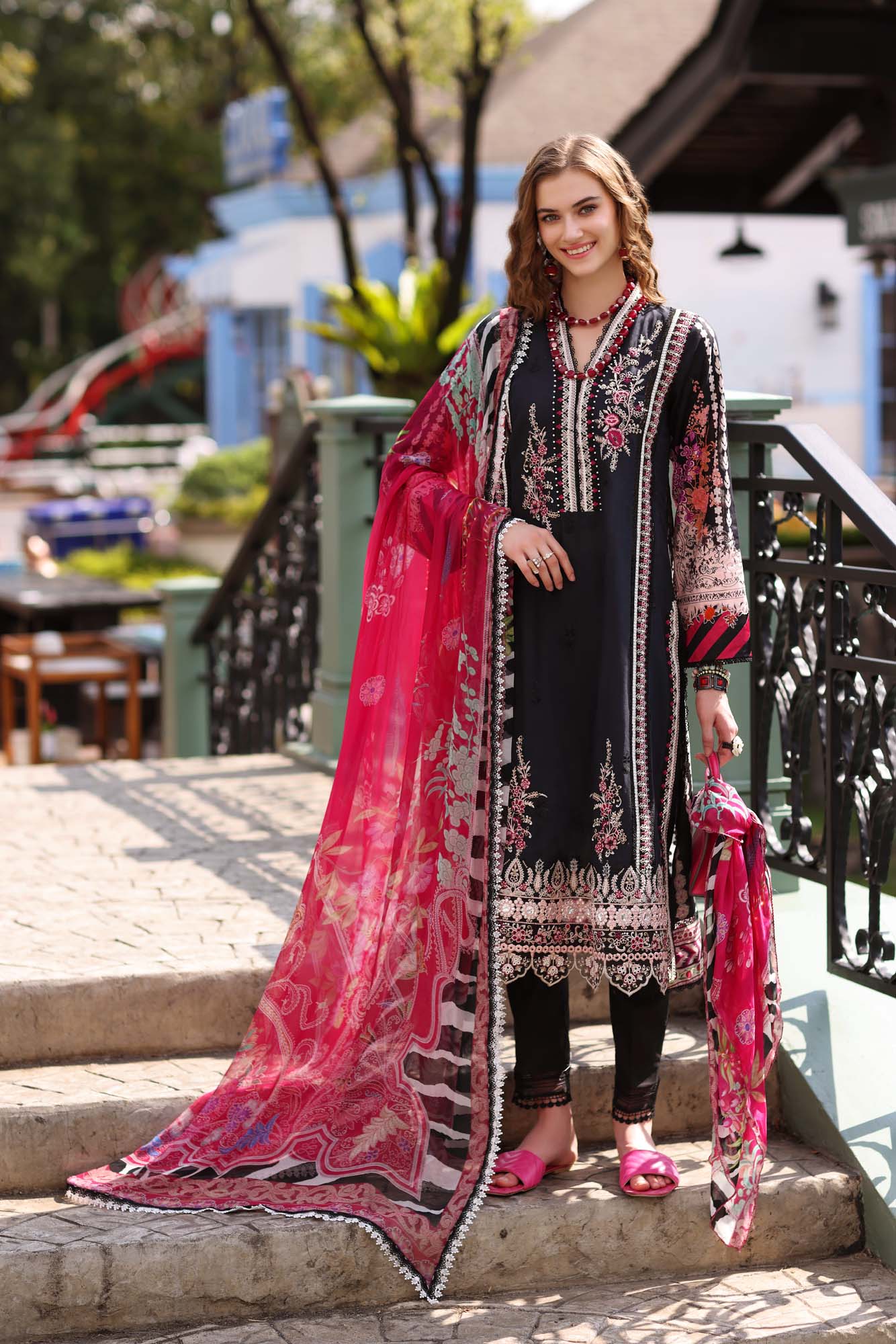 Noor by Saadia Asad Embroidered Lawn Suits Unstitched 3 Piece D-2B