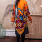 Adan Libas Printed Cambric Stitched Kurti - C1 02 Bush Lily