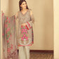 Meraki Embroidered Chiffon 3 Piece Unstitched Suit - 03