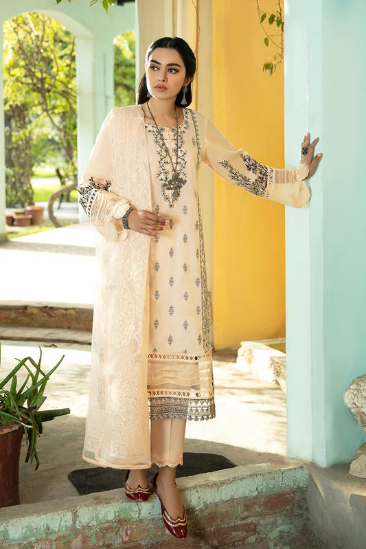 Aabyaan Embroidered Lawn Suits Unstitched 3 Piece AL-03 BATUL