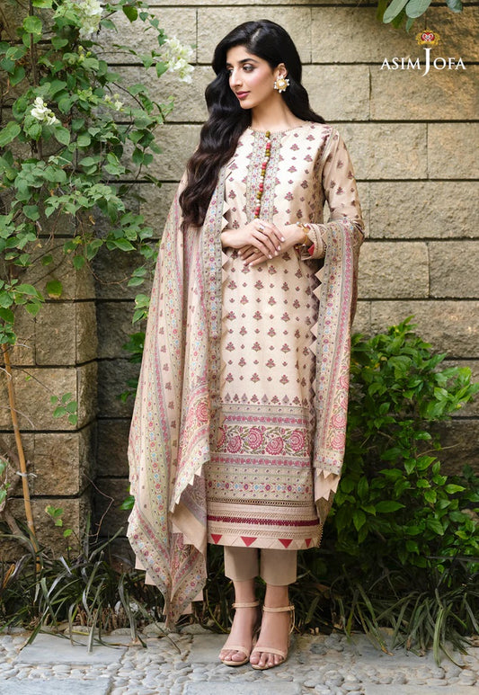 Rania by Asim Jofa Embroidered Lawn Suits Unstitched 3 Piece AJRP-31