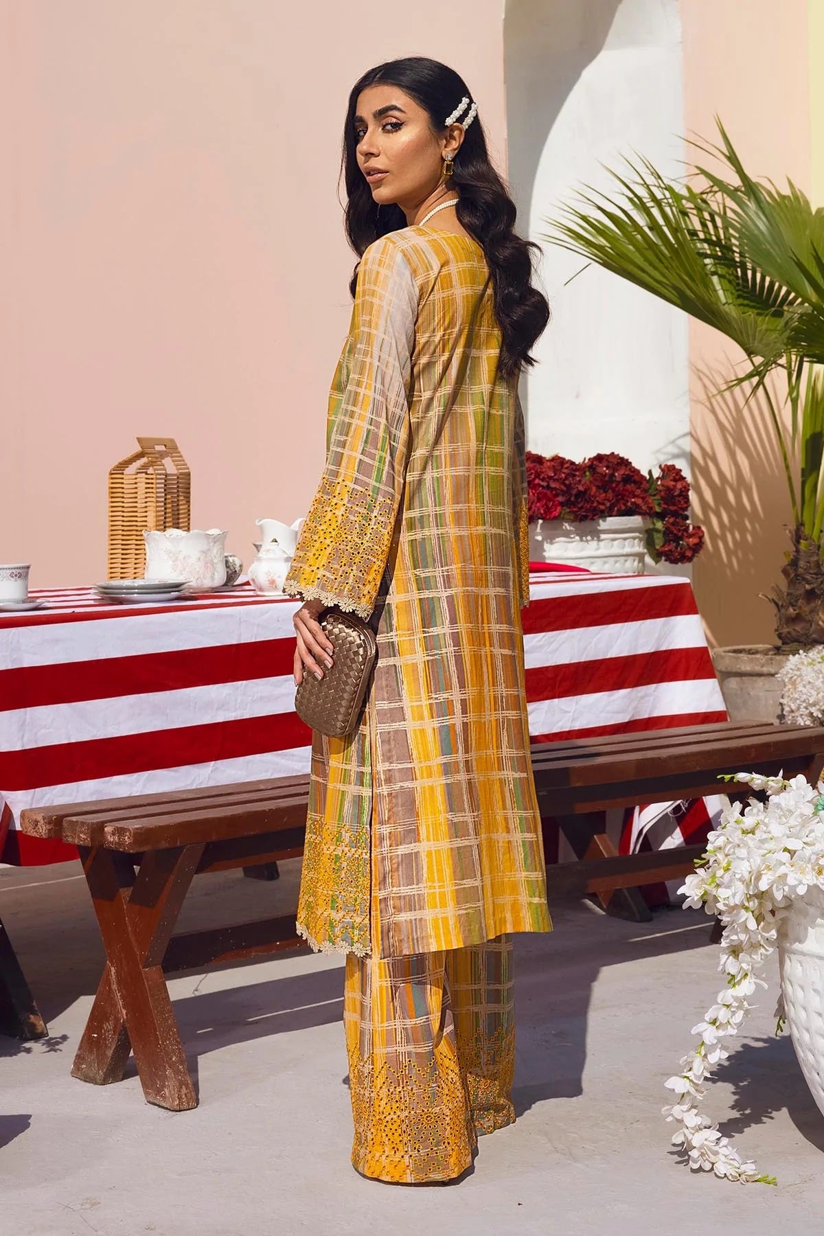 Ballerina By Nureh Embroidered Lawn Suits Unstitched 2 Piece NU2- 36 - Summer Collection