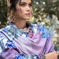 Salitex Embroidered Linen 3 piece Unstitched Suit - WK 381b