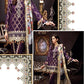 Noor by Sadia Asad  Embroidered Formal Eid Lawn Unstitched 3 Piece Suit - 03 Amethyst