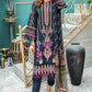 Aabyaan Luxury Embroidered Lawn Unstitched 3 Piece Suit - AL 03 - SIYAH