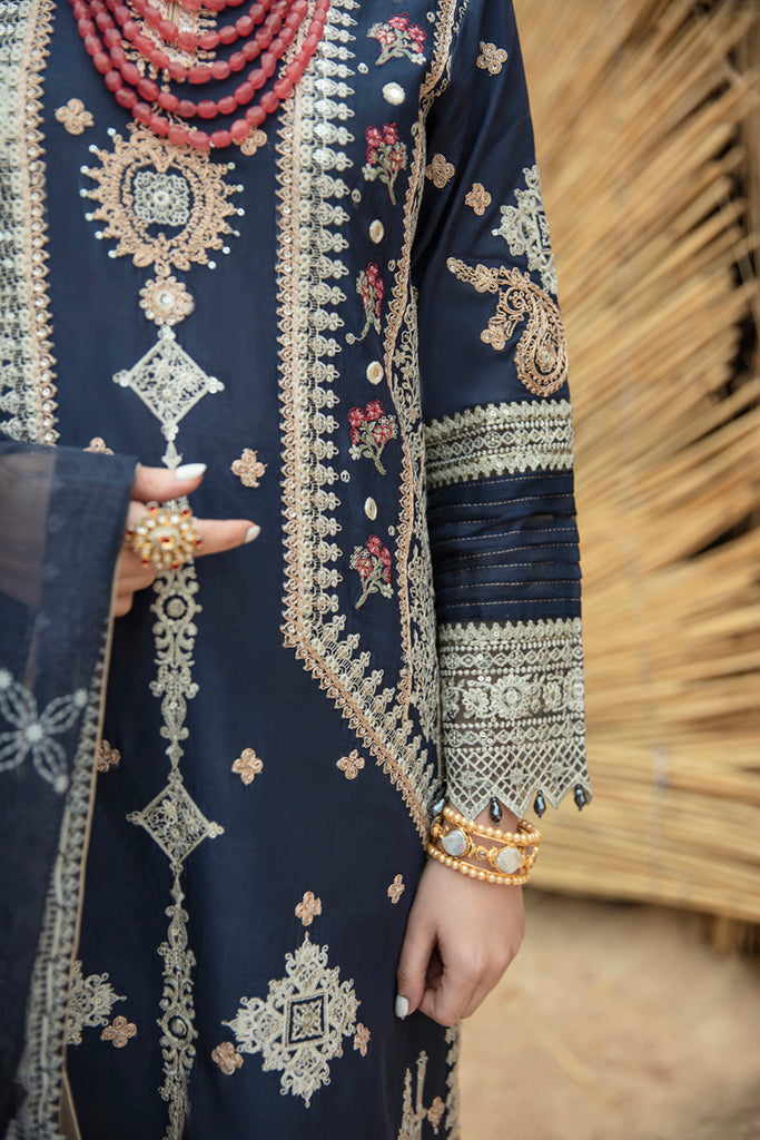 Qalamkar Marahil Embroidered Lawn Suits Unstitched 3 Piece SS-03 RUA