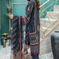 Aabyaan Luxury Embroidered Lawn Unstitched 3 Piece Suit - AL 03 - SIYAH