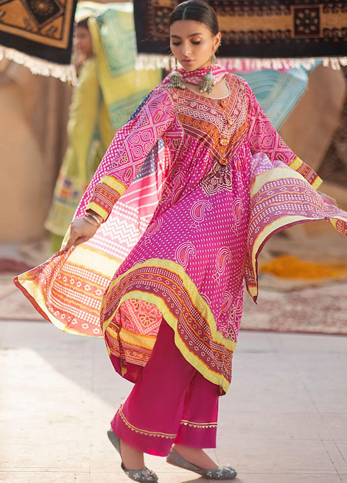 Monsoon by Al Zohaib Printed Lawn Suits Unstitched 3 Piece - 3B - Summer Collection
