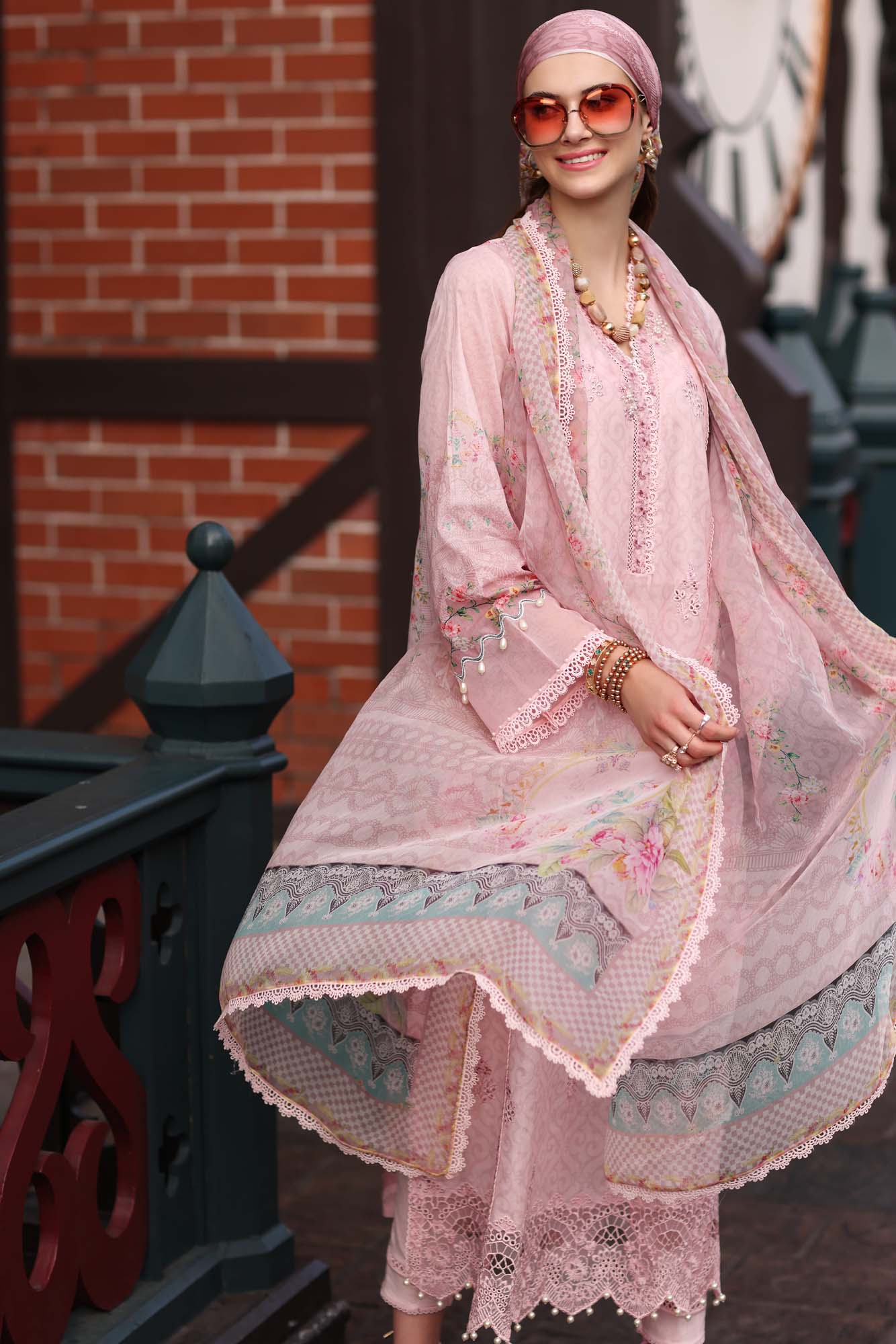 Noor by Saadia Asad Embroidered Lawn Suits Unstitched 3 Piece D-3B