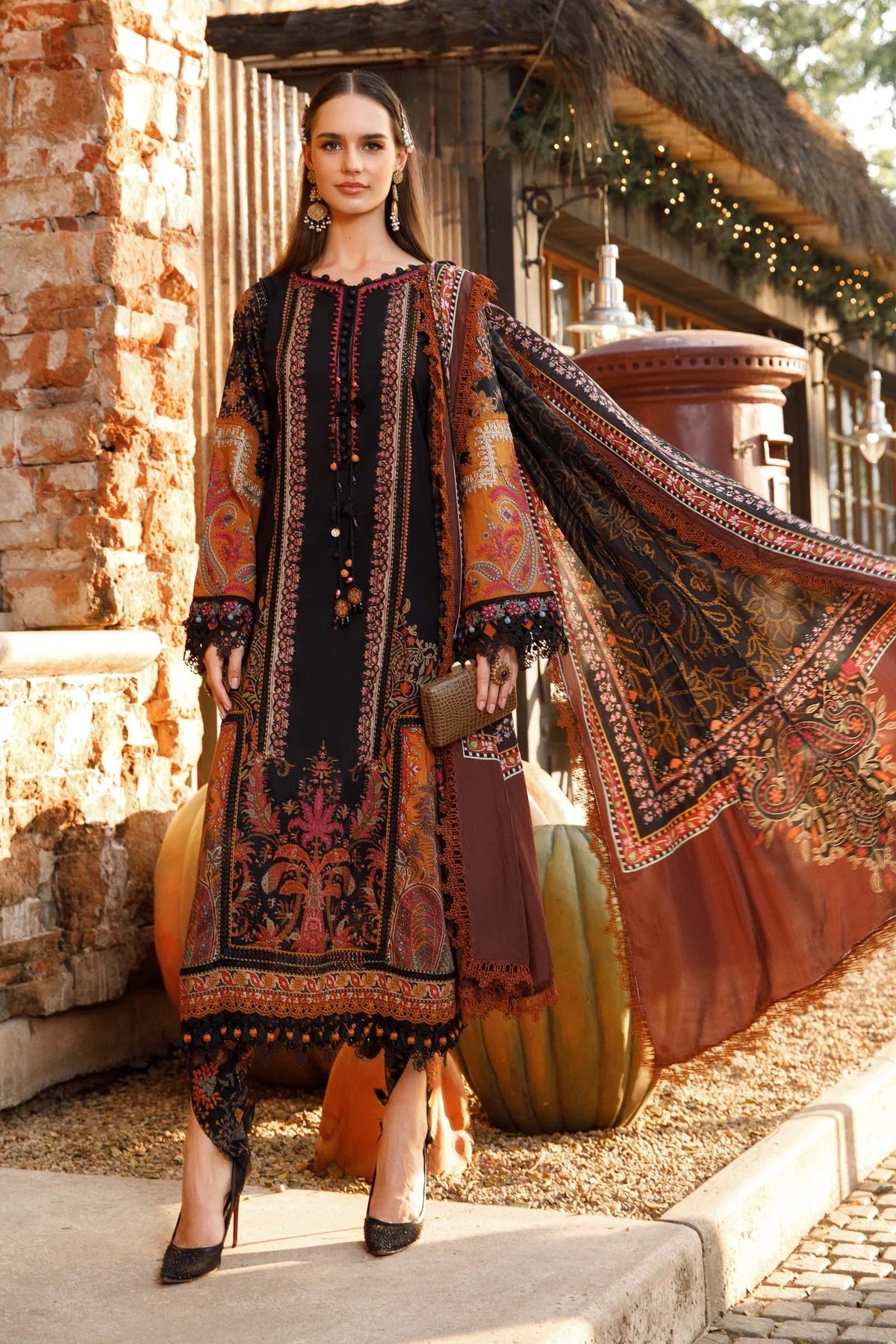 M.Prints By Maria B Embroidered Lawn Suits Unstitched 3 Piece MPT-1703-B