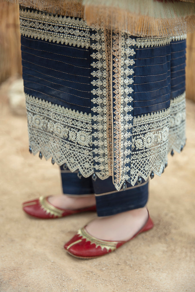 Qalamkar Marahil Embroidered Lawn Suits Unstitched 3 Piece SS-03 RUA