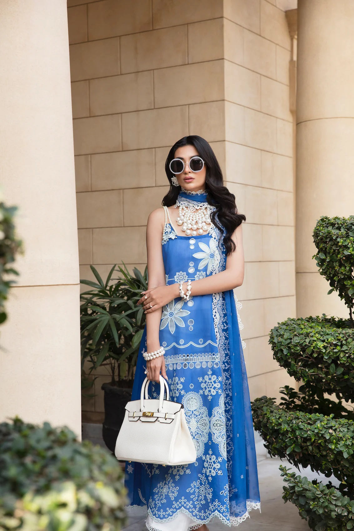 Sable Vogue Embroidered Lawn Suits Unstitched 3 Piece SL-03-23-V1 NEBULA - Luxury Collection