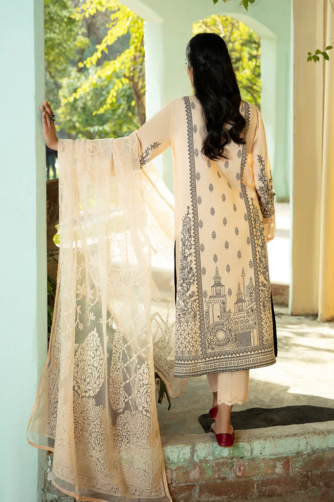 Aabyaan Embroidered Lawn Suits Unstitched 3 Piece AL-03 BATUL