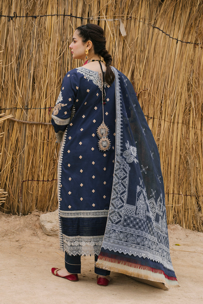 Qalamkar Marahil Embroidered Lawn Suits Unstitched 3 Piece SS-03 RUA
