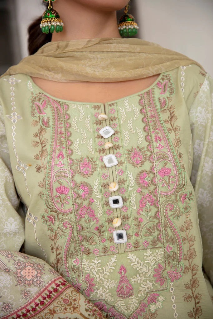 Afsaneh By Aabyaan Embroidered Lawn Suits Unstitched 3 Piece AL-03 Wahima