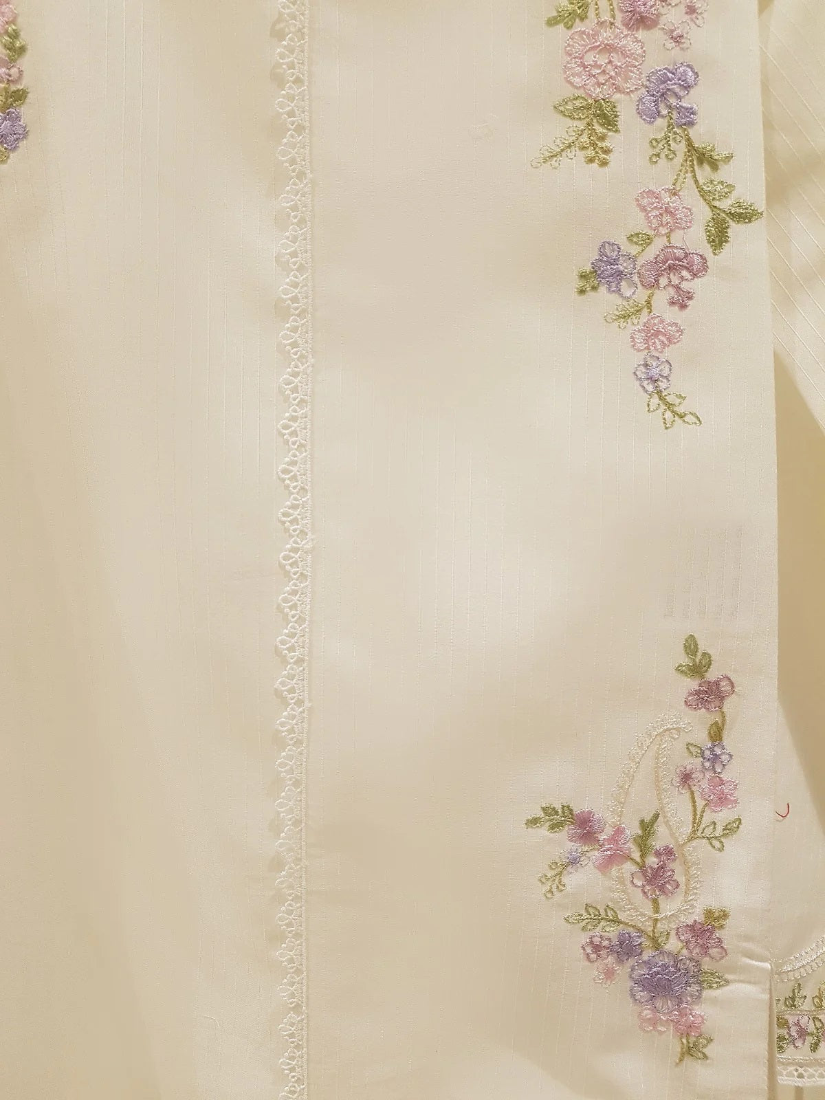 Agha Noor Pure Jacquard Lawn Embroidered Stitched Shirt HD-147601